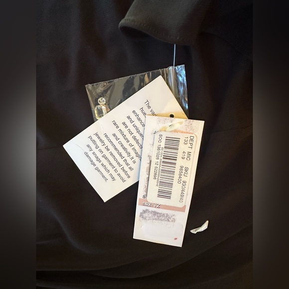 RSVP Talbots Dress Velvet Sequin MIDI Black NWT size 12. Perfect for holidays - Picture 6 of 7